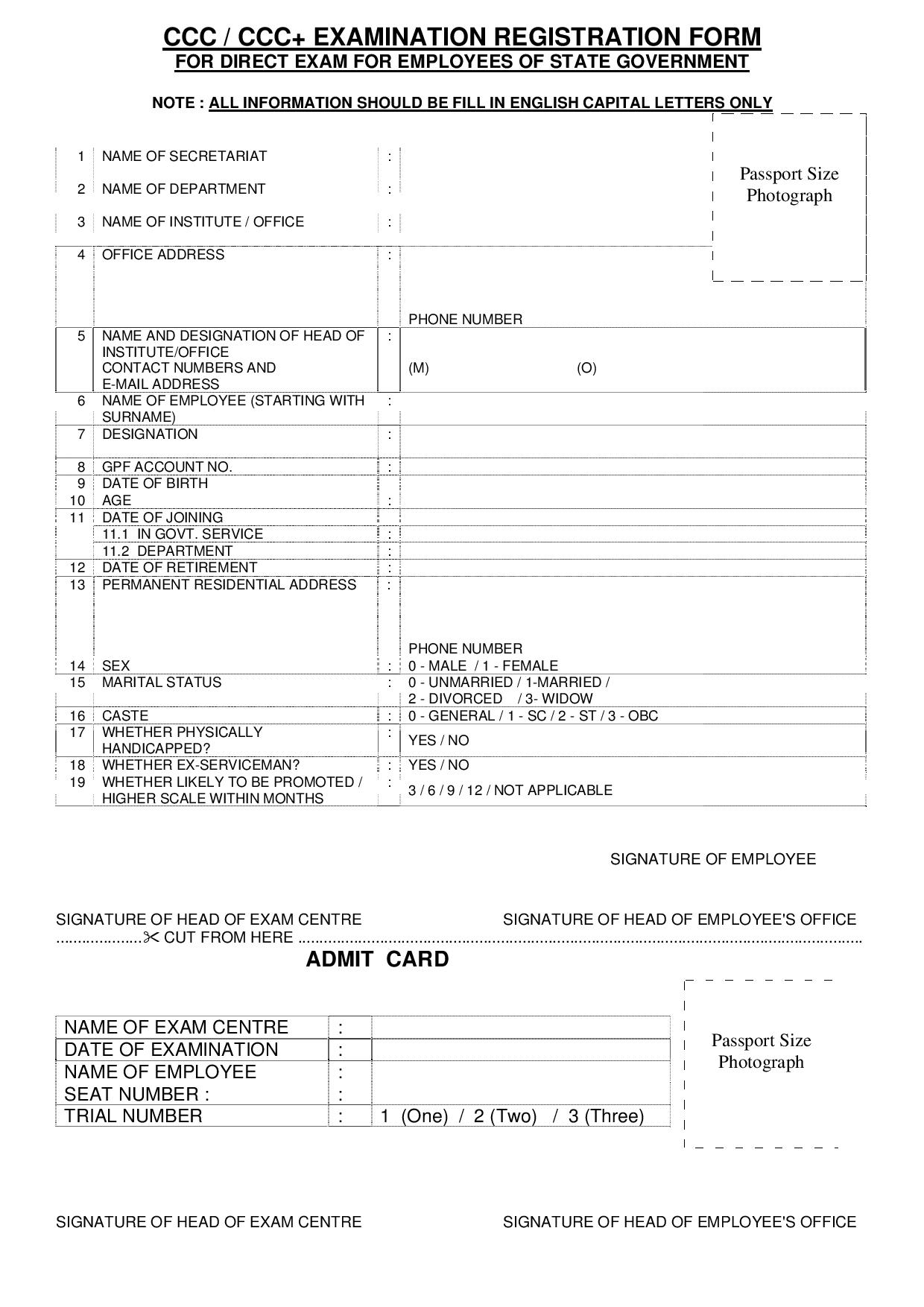 Ccc Application Form Download – GUIDELINES AND INSTRUCTIONS FOR ...