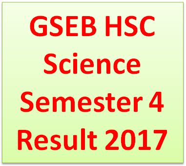 exam form 4 sem Result Semester 4 GSEB www.gseb.org Science 2017, HSC